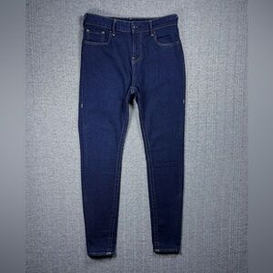 True Religion Jeans Jennie Curvy High Rise Skinny Womens Size 29 Dark Wash